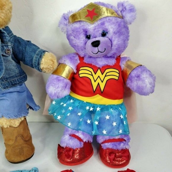 Build A Bear Bundle 2 Bears Plus Shoes, Outfits And Accessories - Picture 2 of 9